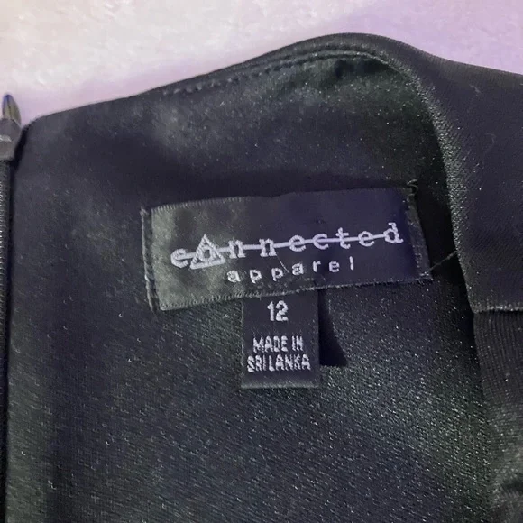 Connected Apparel Color Block Sheath Dress Size 12 - Picture 4 of 6